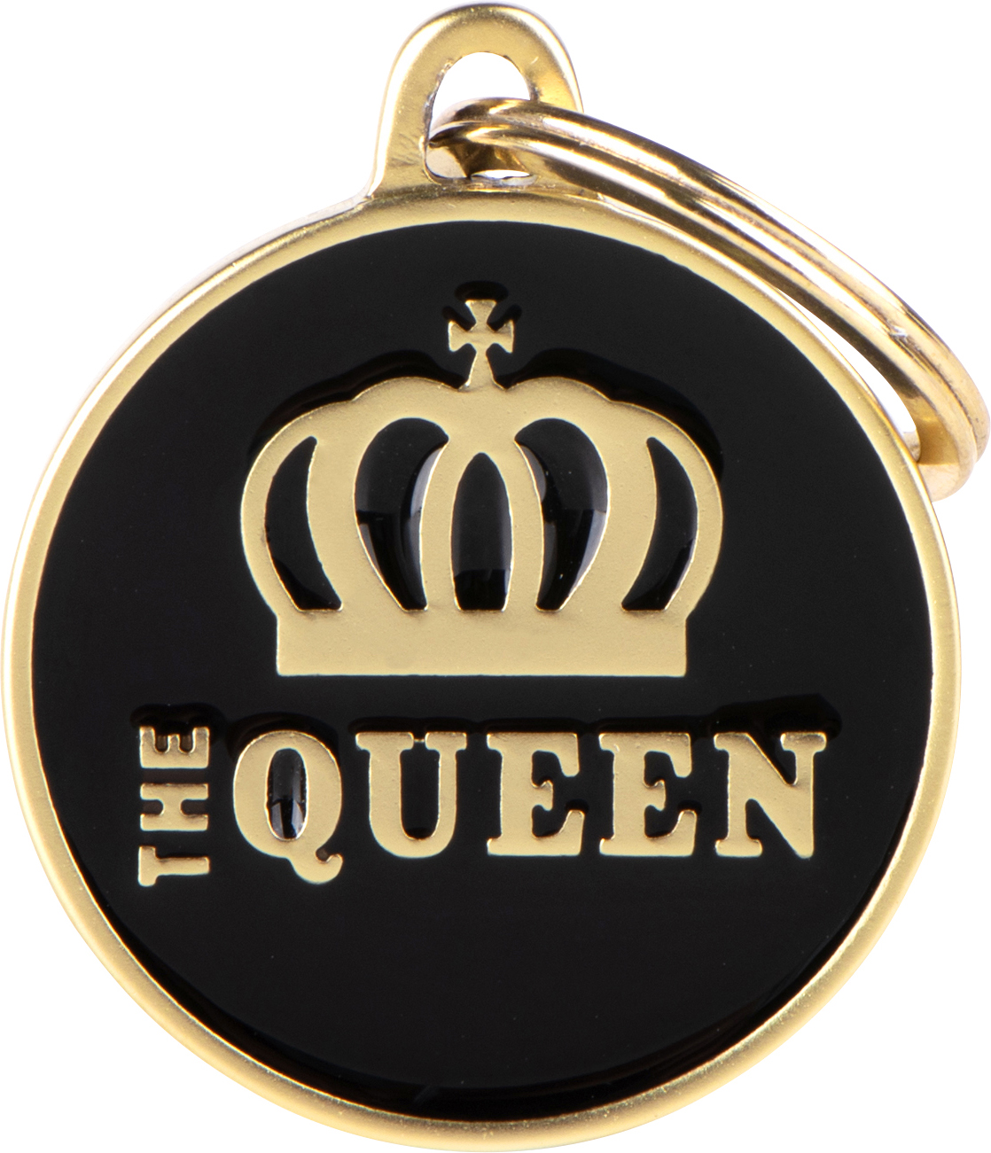 Charms The Queen M musta MyFamily - Nimi- ja kaiverruslaatat - 058362 - 1