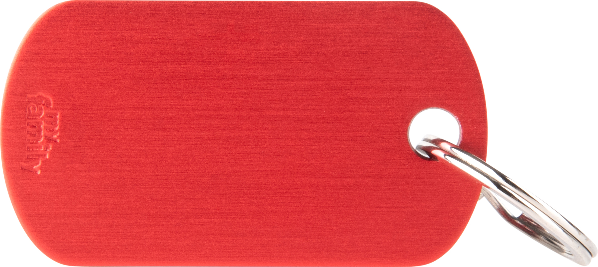 Basic military S 40x22mm punainen MyFamily - Nimi- ja kaiverruslaatat - 058221 - 1