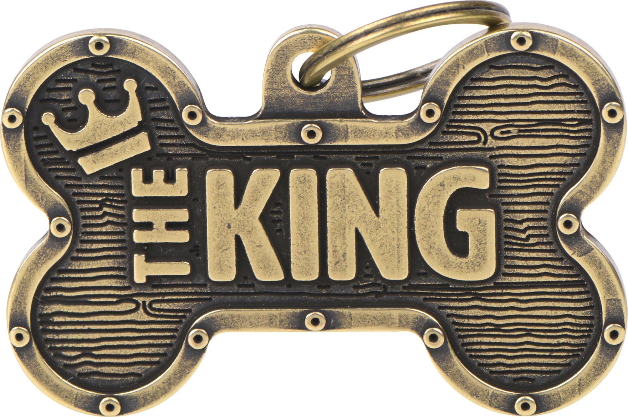Bronx luu The King XL 48x31mm kulta MyFamily - Nimi- ja kaiverruslaatat - 058295 - 1