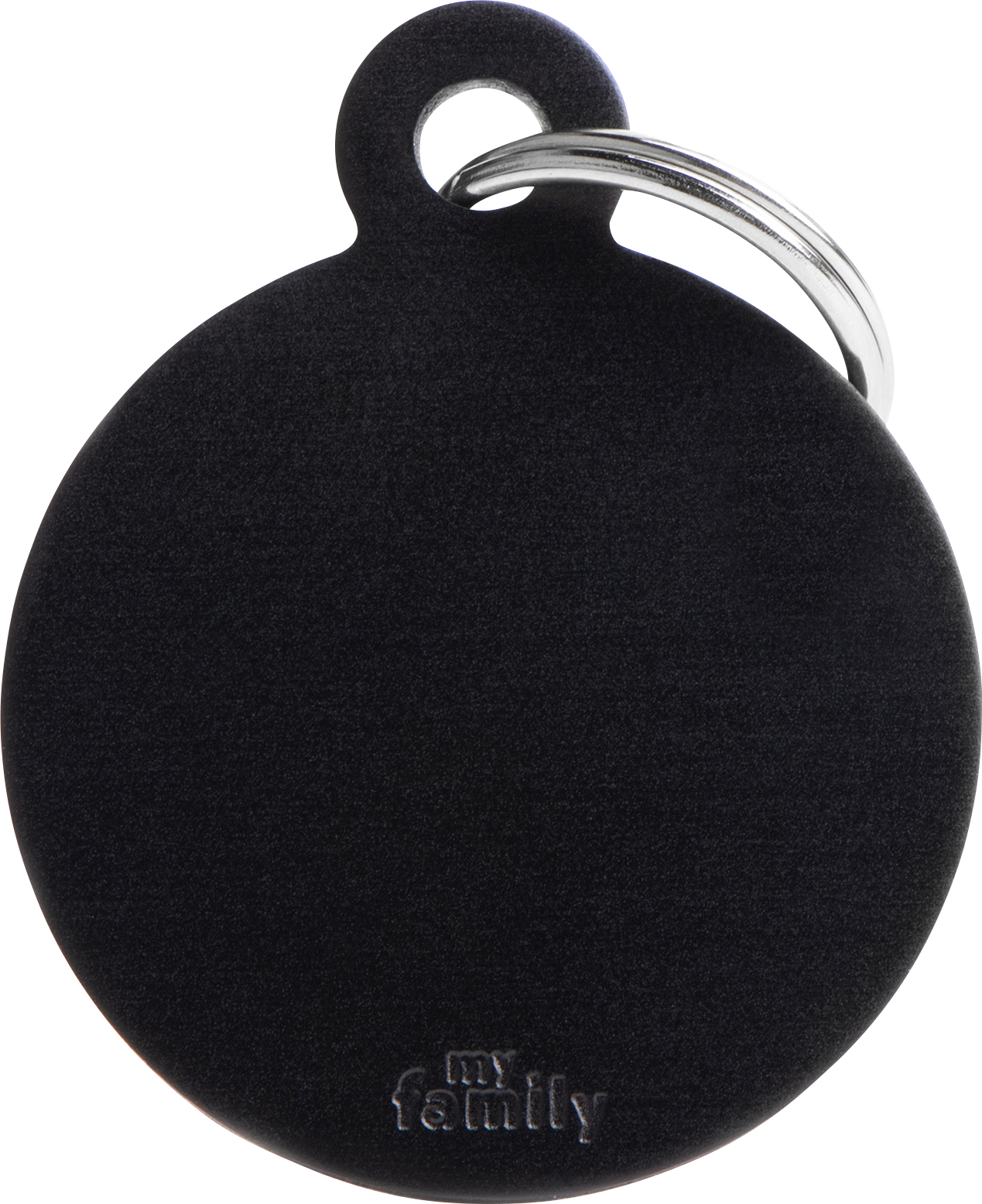 Basic pyöreä L 32x39mm musta MyFamily - Nimi- ja kaiverruslaatat - 058191 - 1