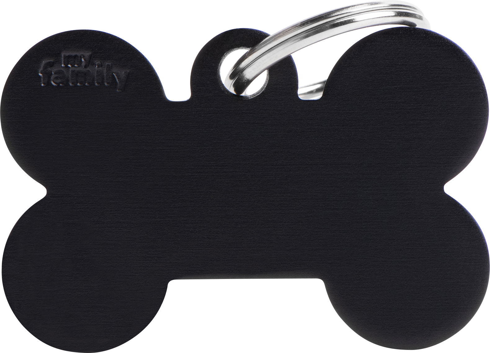 Basic luu L 38x25mm musta MyFamily - Nimi- ja kaiverruslaatat - 058147 - 1
