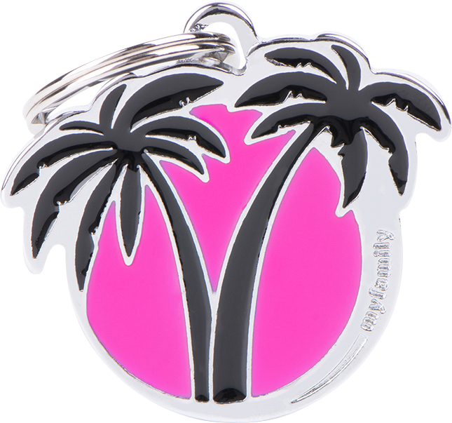 Charms palmu fuksia MyFamily - Nimi- ja kaiverruslaatat - 058382 - 1
