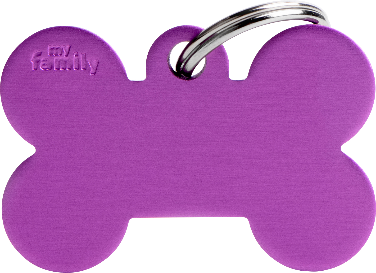 Basic luu L 38x25mm lila MyFamily - Nimi- ja kaiverruslaatat - 058139 - 1