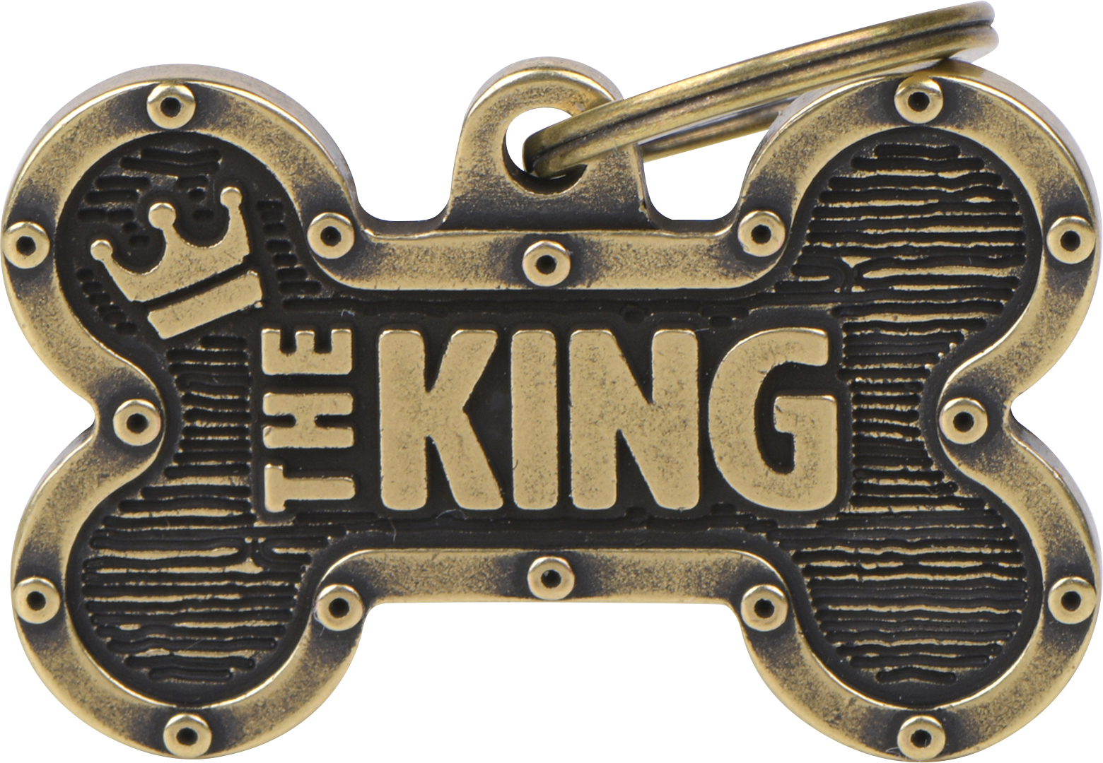 Bronx luu The King L 38x24mm kulta MyFamily - Nimi- ja kaiverruslaatat - 058293 - 1