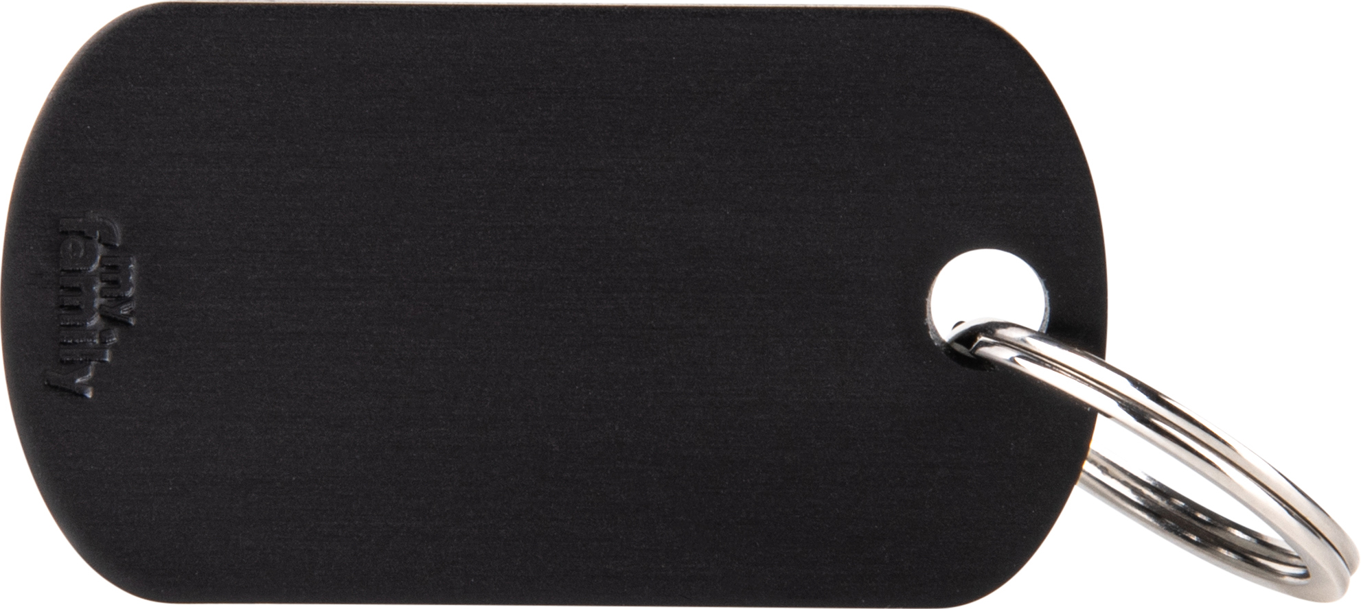 Basic military S 40x22mm musta MyFamily - Nimi- ja kaiverruslaatat - 058222 - 1