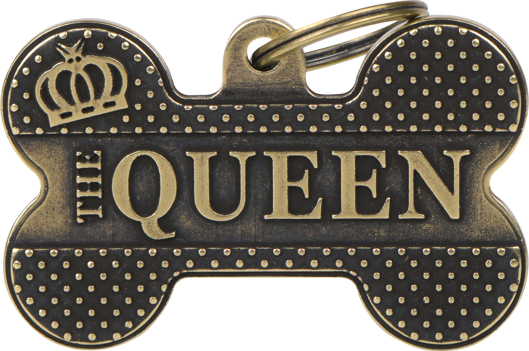Bronx luu Queen XL 48x31mm kulta MyFamily - Nimi- ja kaiverruslaatat - 058291 - 1