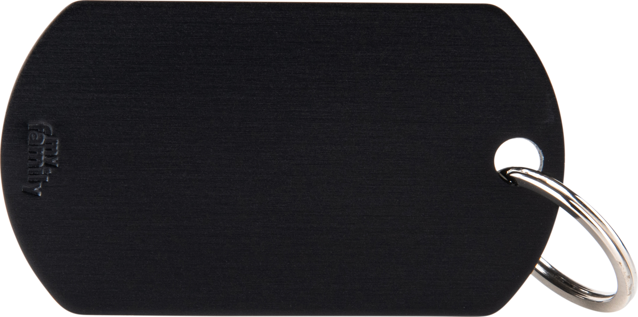 Basic military L 51x28mm musta MyFamily - Nimi- ja kaiverruslaatat - 058212 - 1