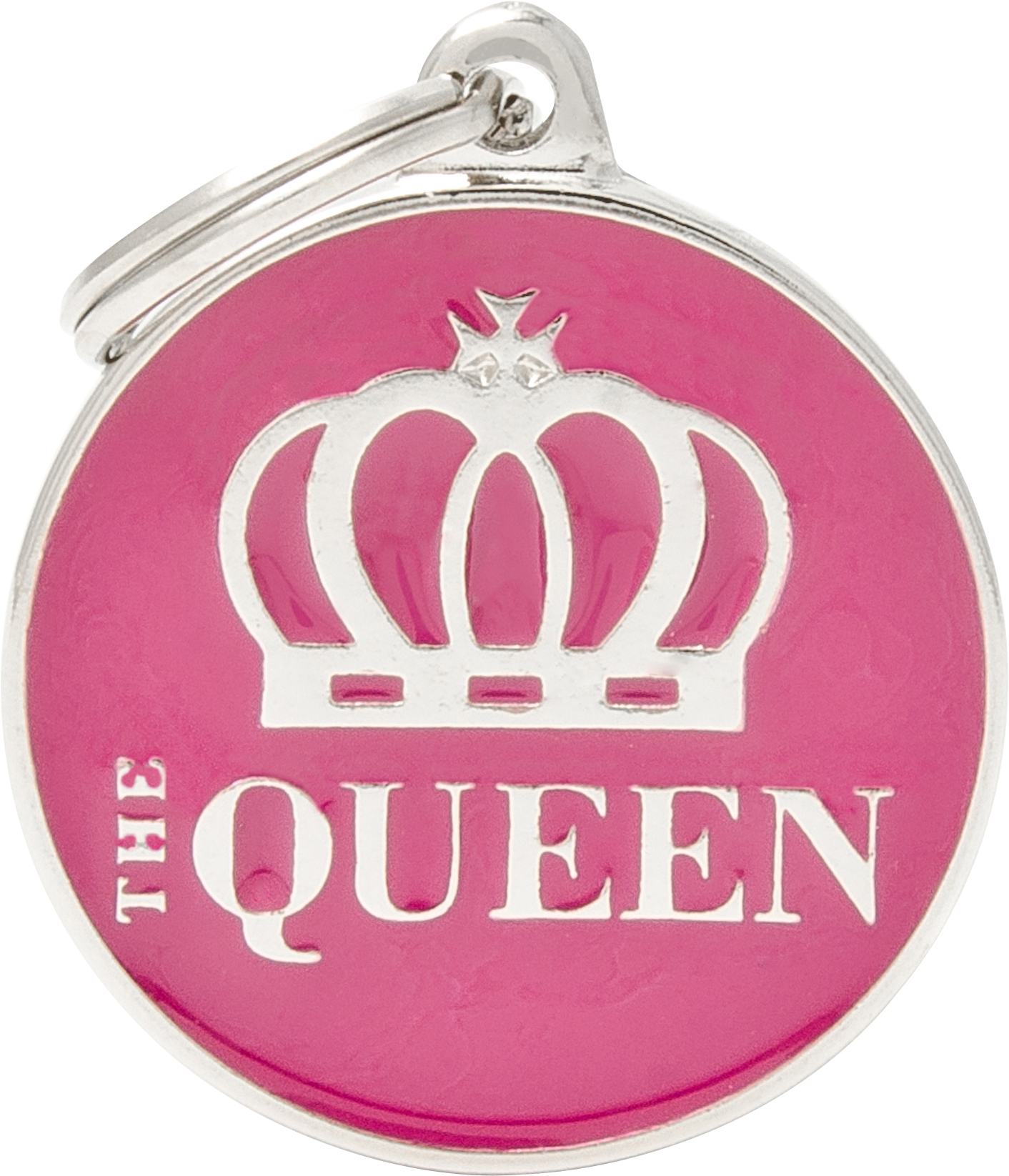 Charms The Queen L pink MyFamily - Nimi- ja kaiverruslaatat - 058322 - 1