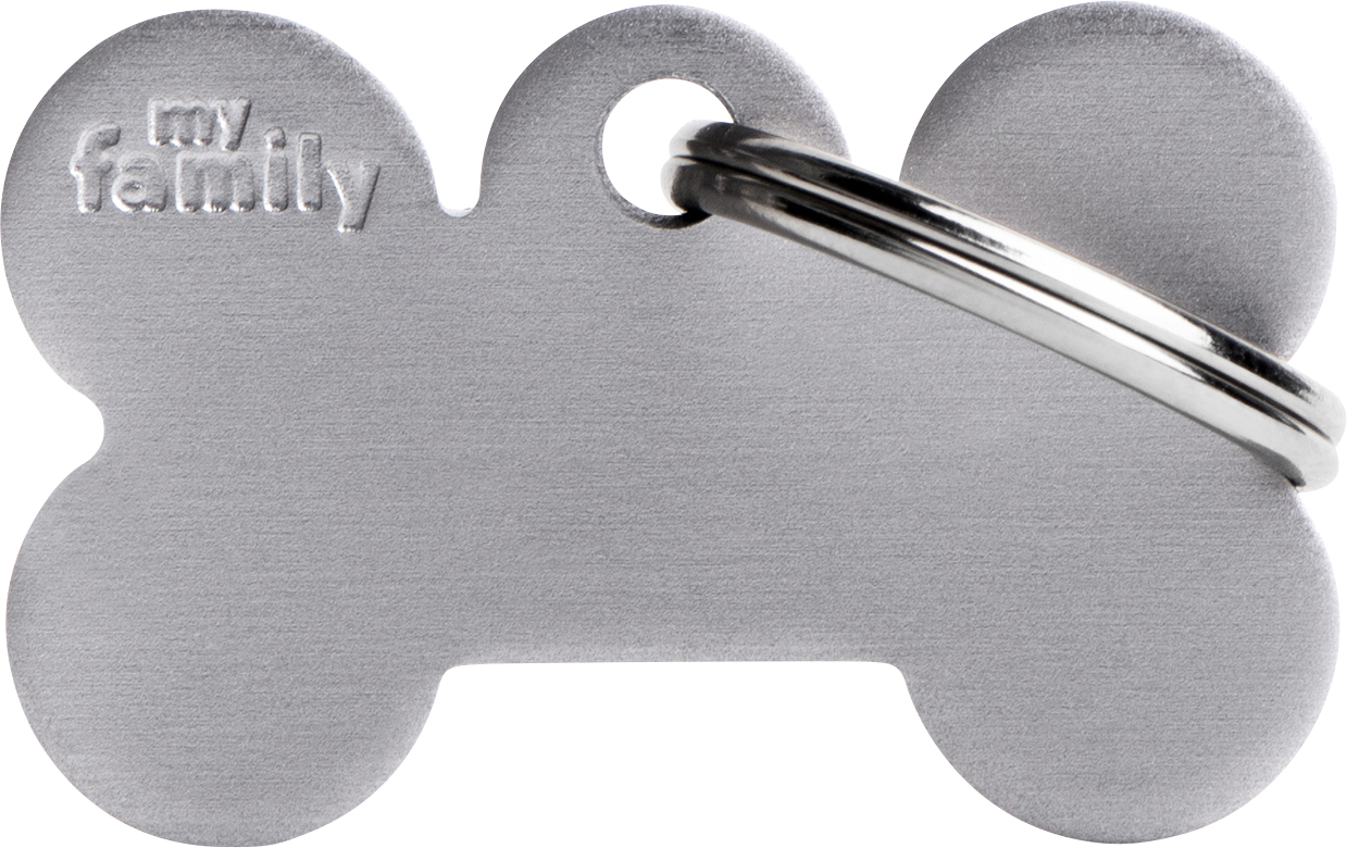 Basic luu S 30x19mm harmaa MyFamily - Nimi- ja kaiverruslaatat - 058152 - 1