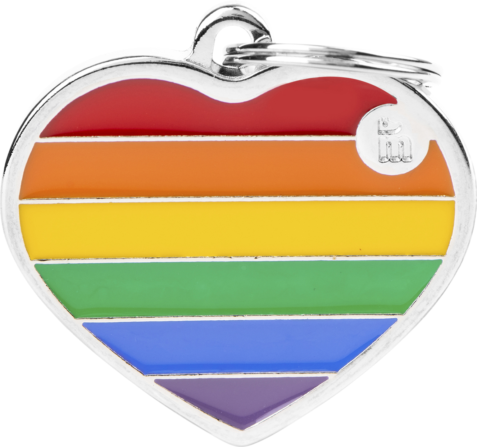 Rainbow sydän L MyFamily - Nimi- ja kaiverruslaatat - 058880 - 1