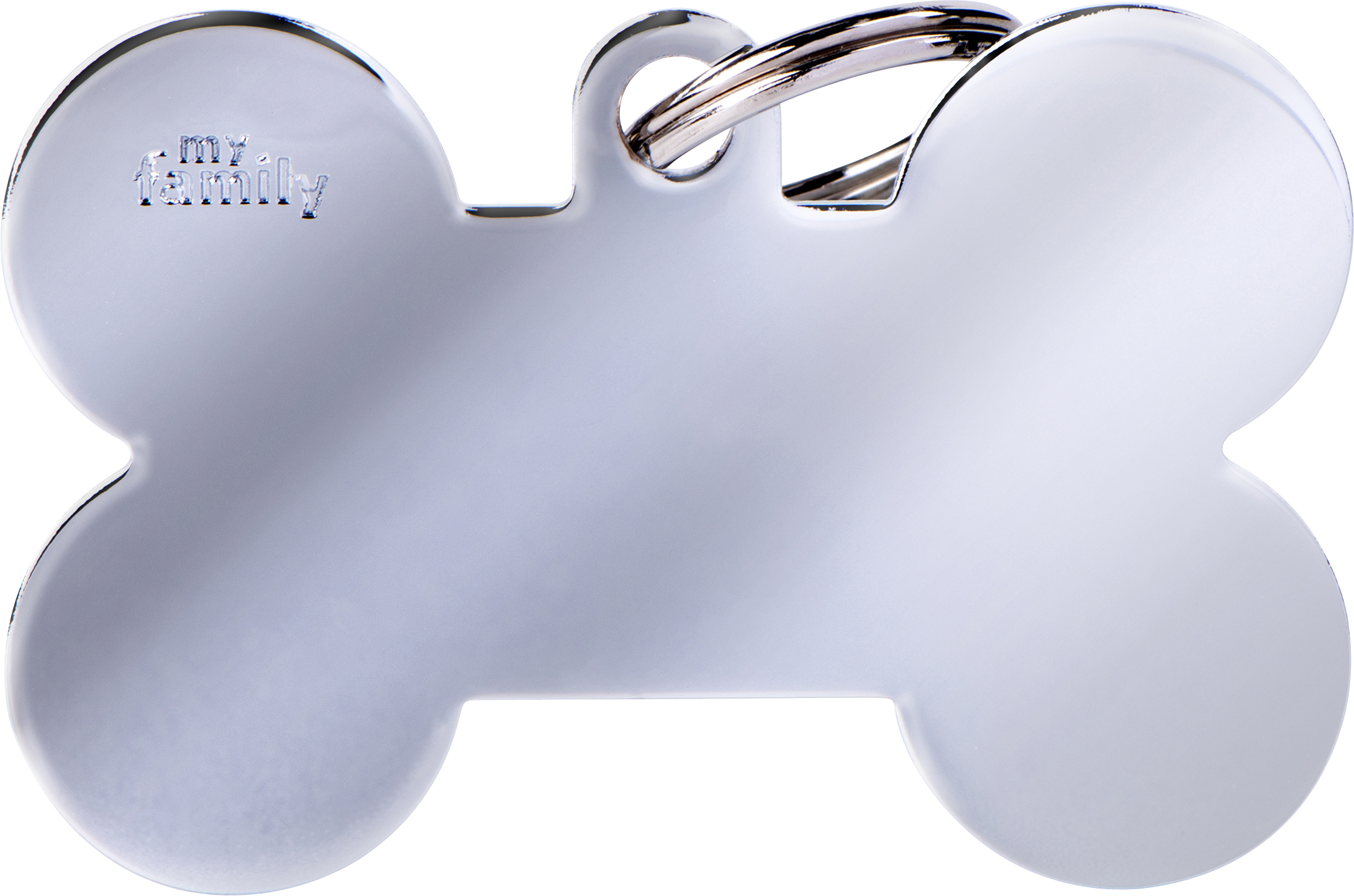 Basic luu XL 48x31mm hopea MyFamily - Nimi- ja kaiverruslaatat - 058127 - 1