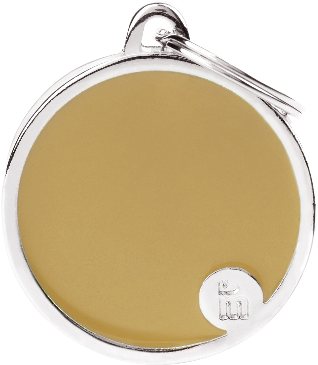Handmade pyöreä L 32x37mm ruskea MyFamily - Nimi- ja kaiverruslaatat - 058737 - 1