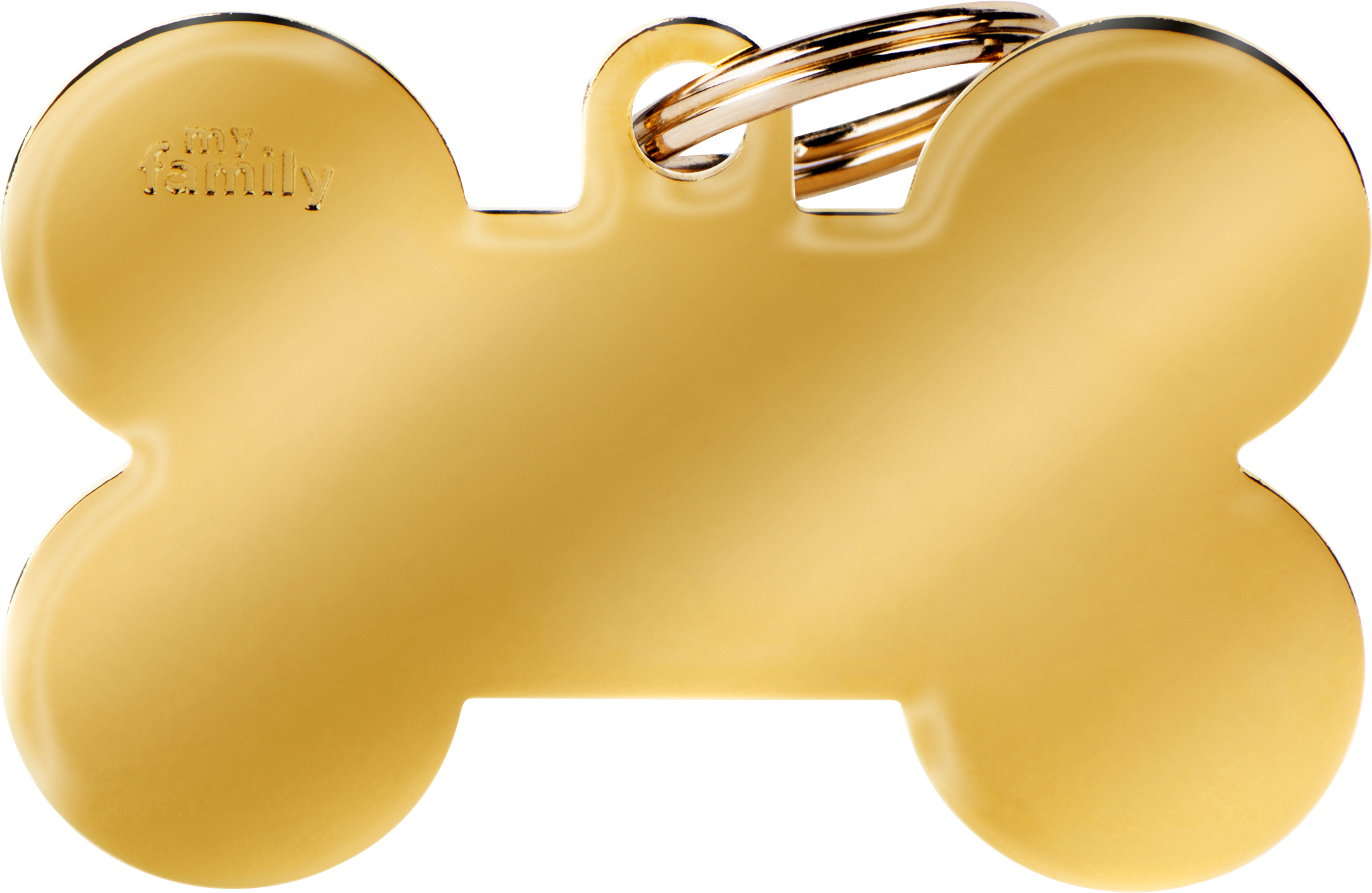 Basic luu XL 48x31mm kulta MyFamily - Nimi- ja kaiverruslaatat - 058133 - 1