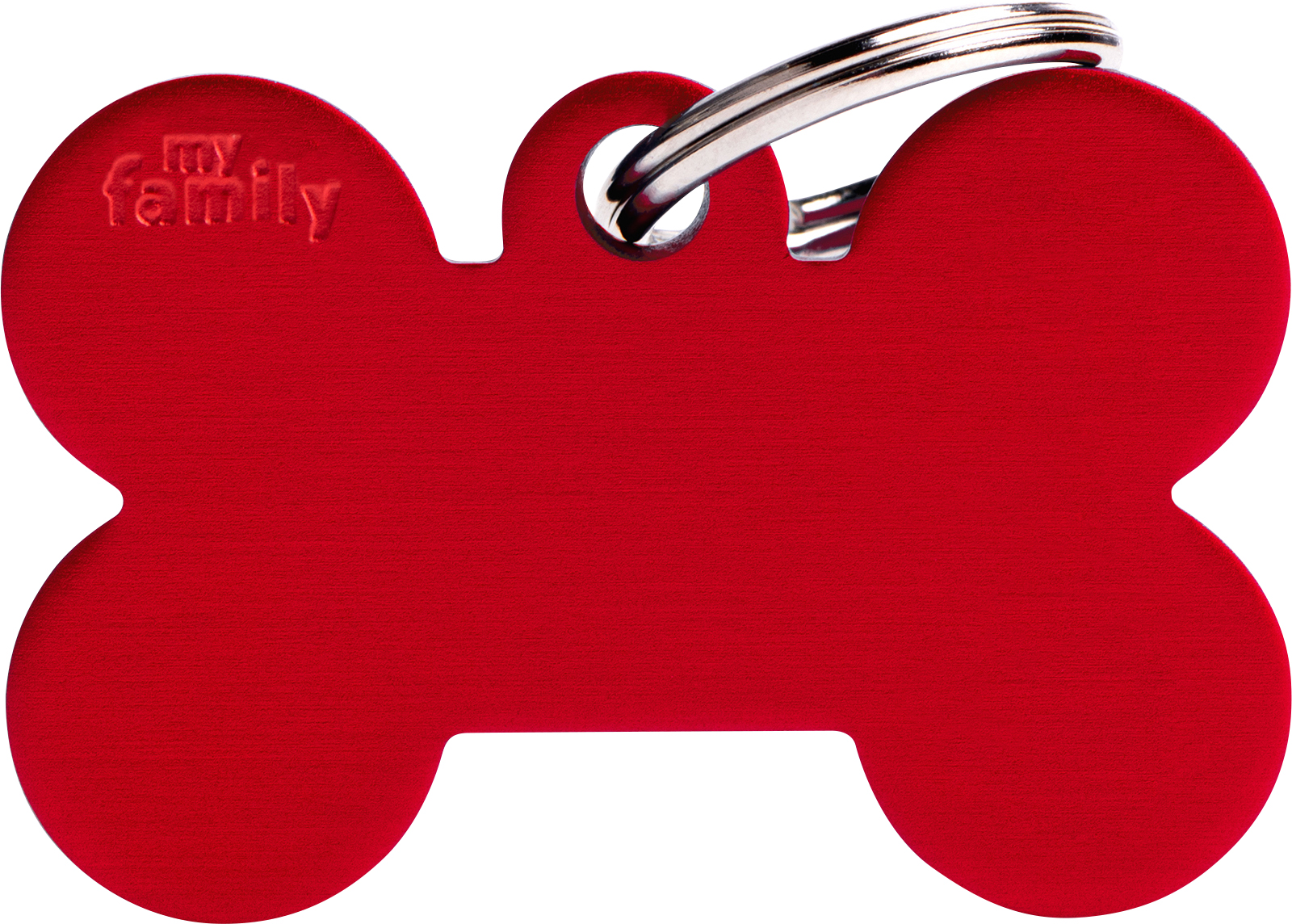 Basic luu L 38x25mm punainen MyFamily - Nimi- ja kaiverruslaatat - 058146 - 1