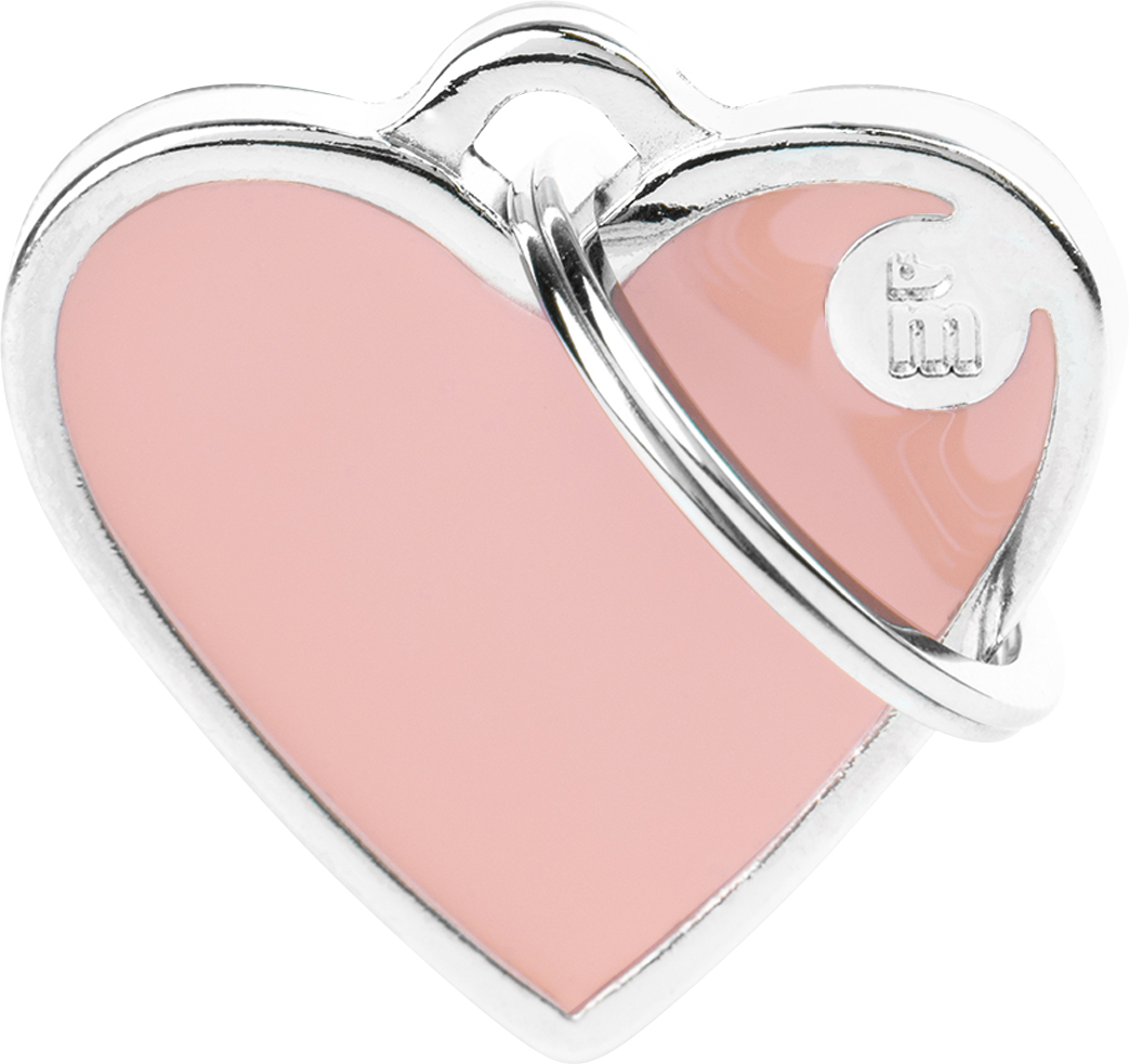 Handmade sydän S 25x25mm pinkki MyFamily - Nimi- ja kaiverruslaatat - 058776 - 1