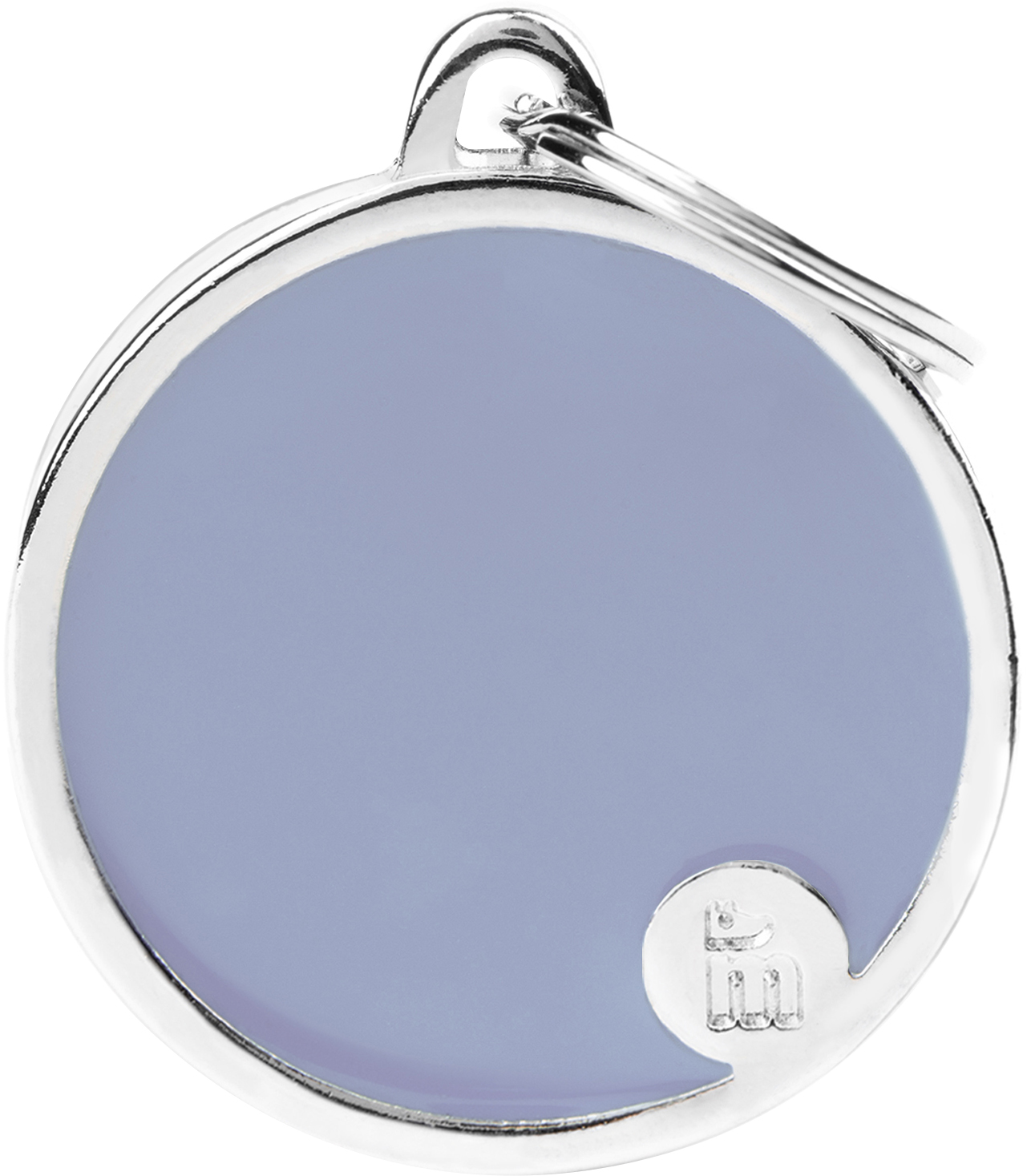 Handmade pyöreä L 32x37mm lila MyFamily - Nimi- ja kaiverruslaatat - 058736 - 1