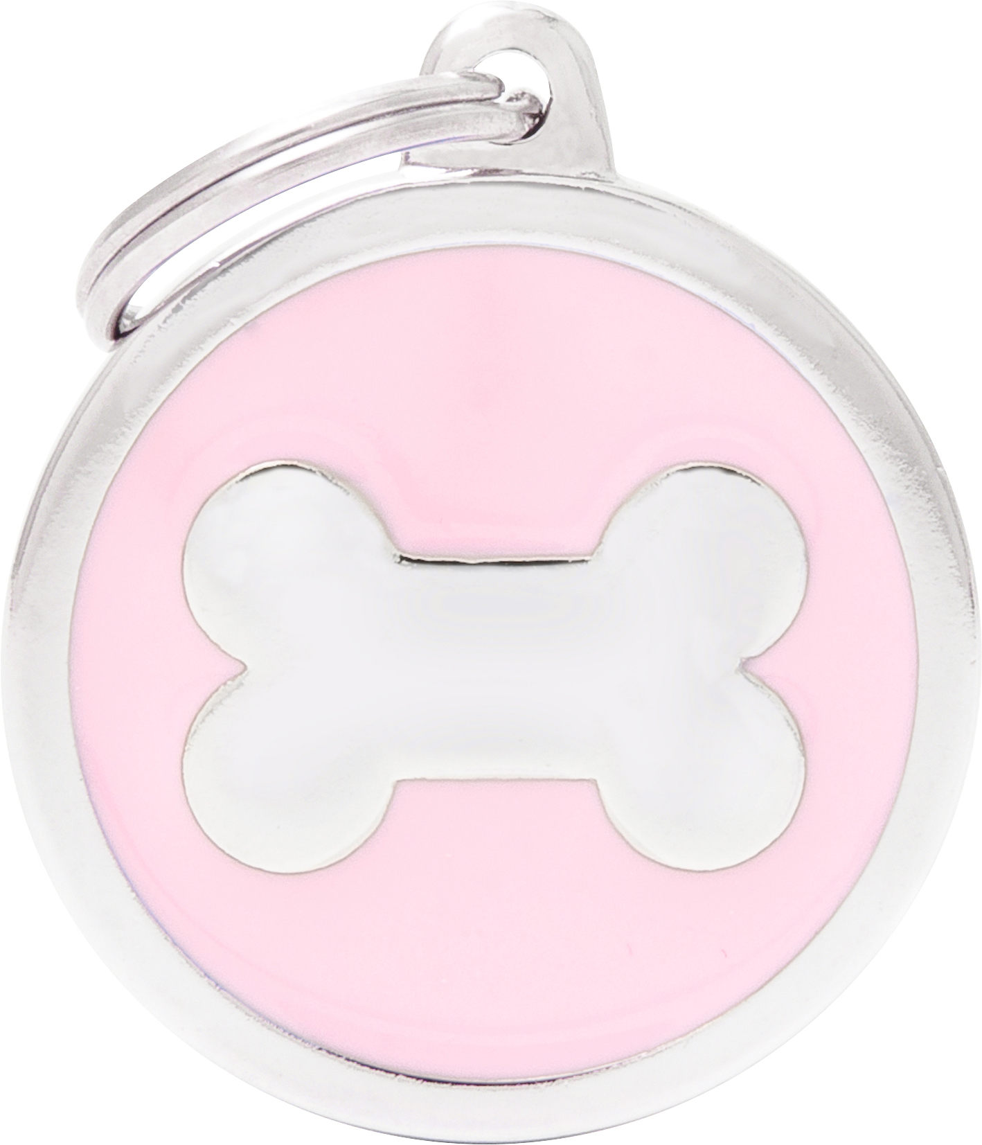 Classic pyöreä luu L pinkki MyFamily - Nimi- ja kaiverruslaatat - 058397 - 1