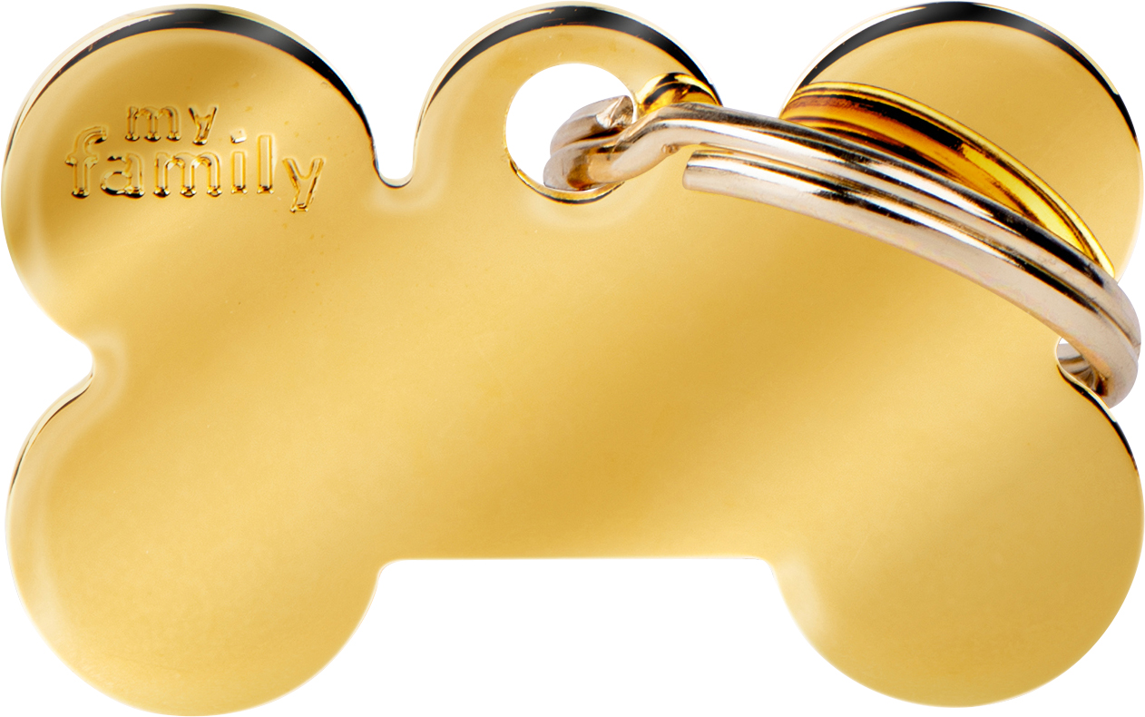 Basic luu S 30x19mm kulta MyFamily - Nimi- ja kaiverruslaatat - 058155 - 1