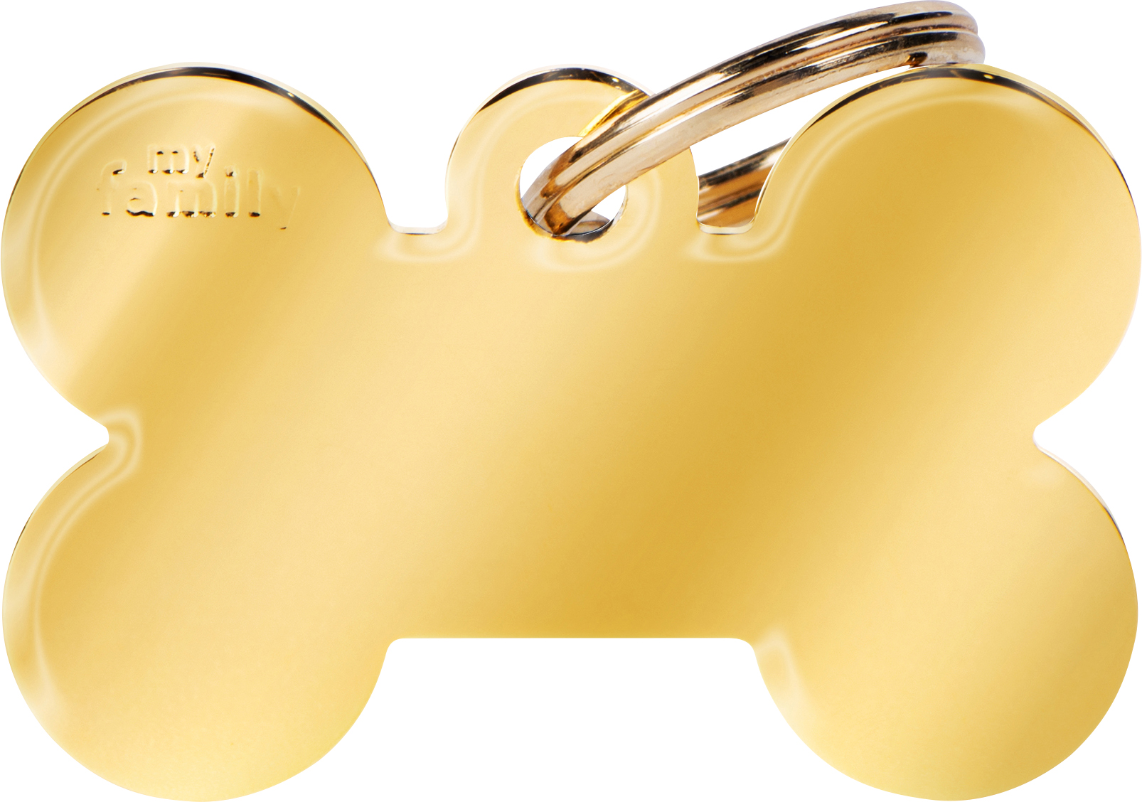 Basic luu L 38x25mm kulta MyFamily - Nimi- ja kaiverruslaatat - 058144 - 1