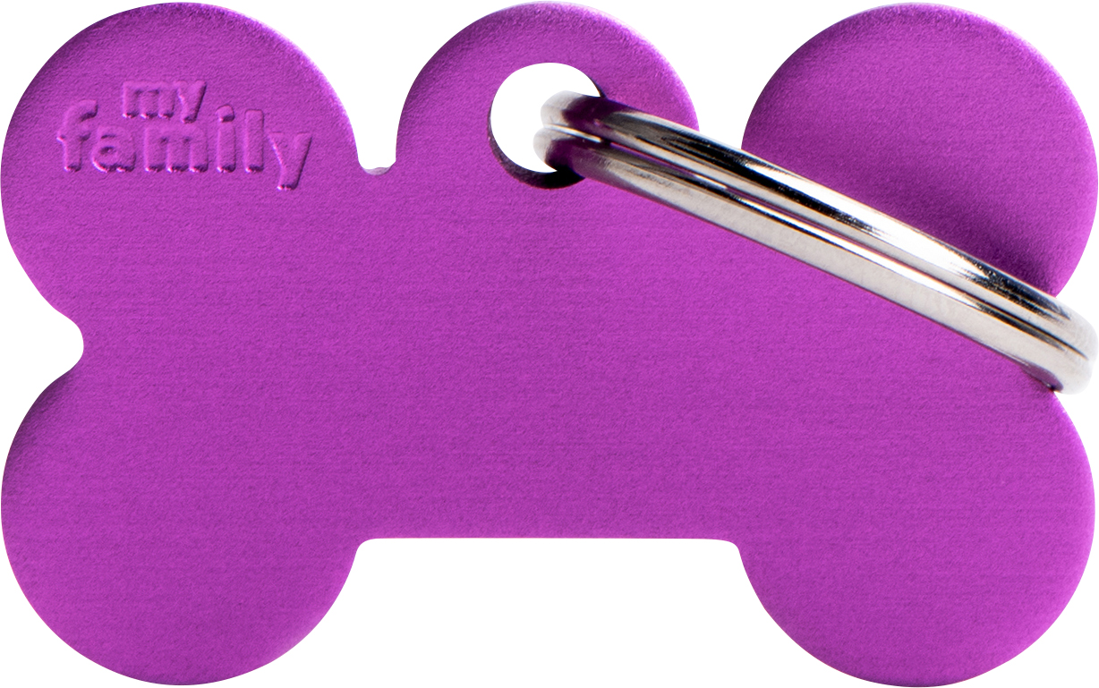 Basic luu S 30x19mm lila MyFamily - Nimi- ja kaiverruslaatat - 058150 - 1