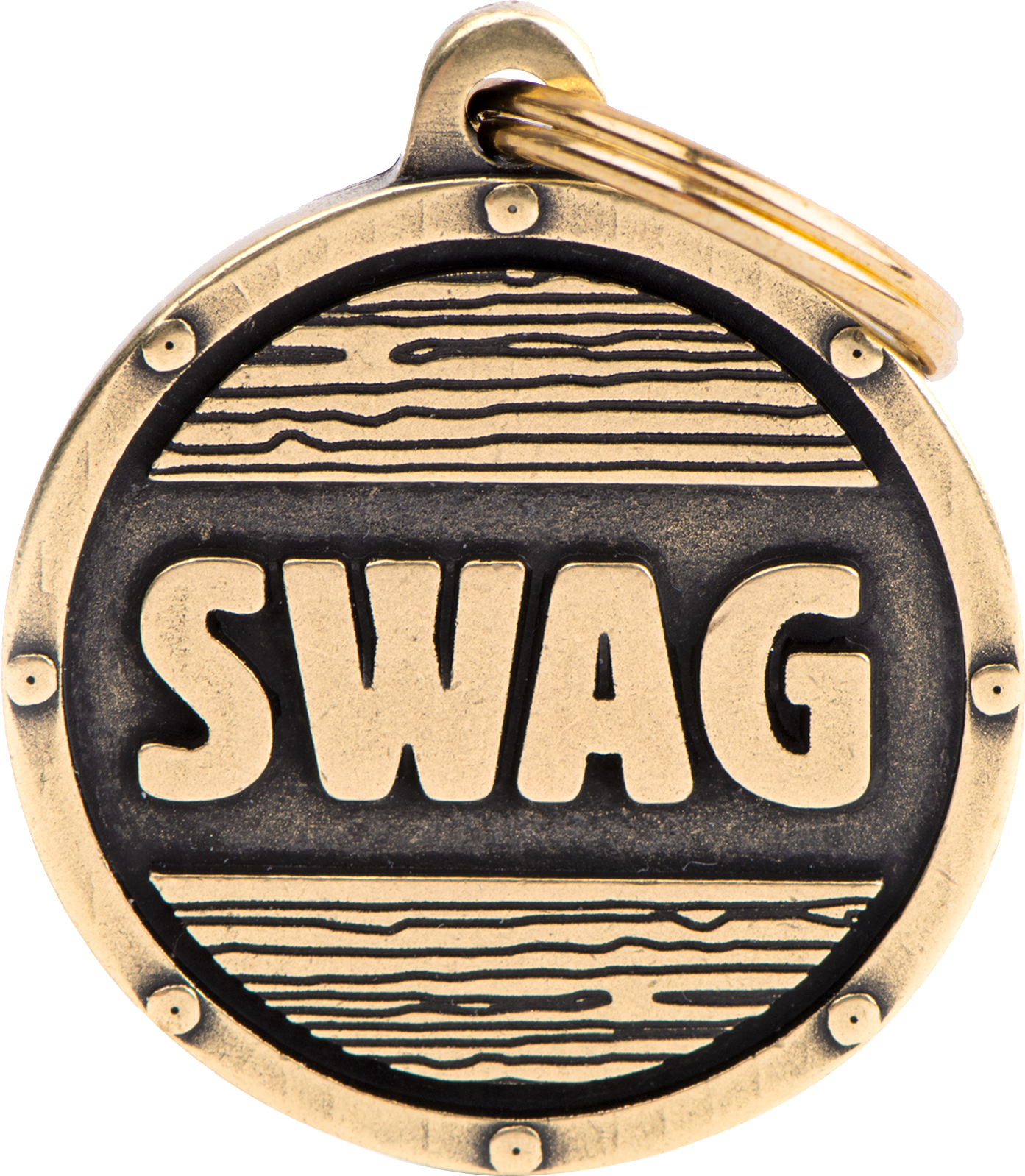 Bronx pyöreä Swag L kulta MyFamily - Nimi- ja kaiverruslaatat - 058271 - 1