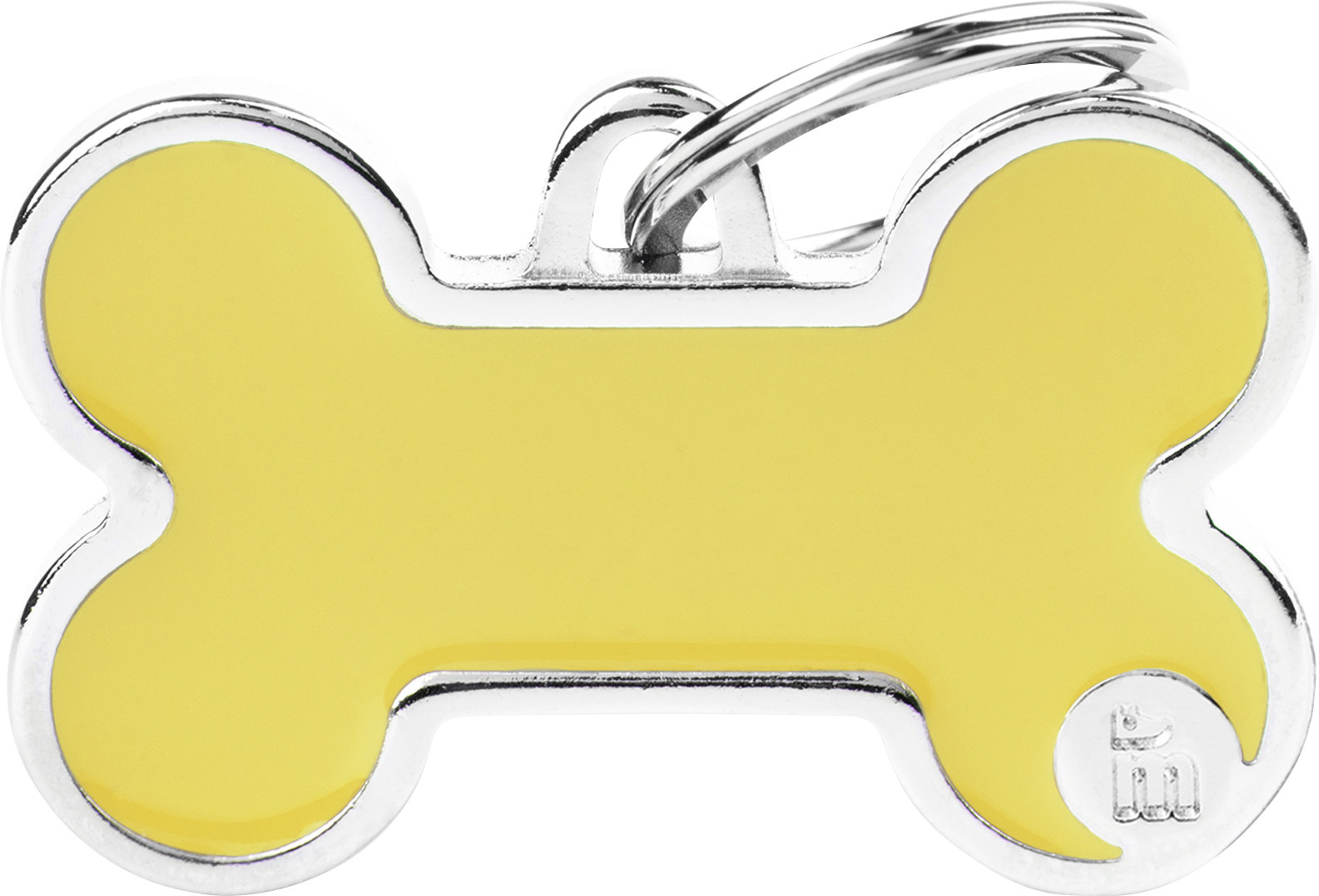 Handmade luu L 38x24mm keltainen MyFamily - Nimi- ja kaiverruslaatat - 058726 - 1
