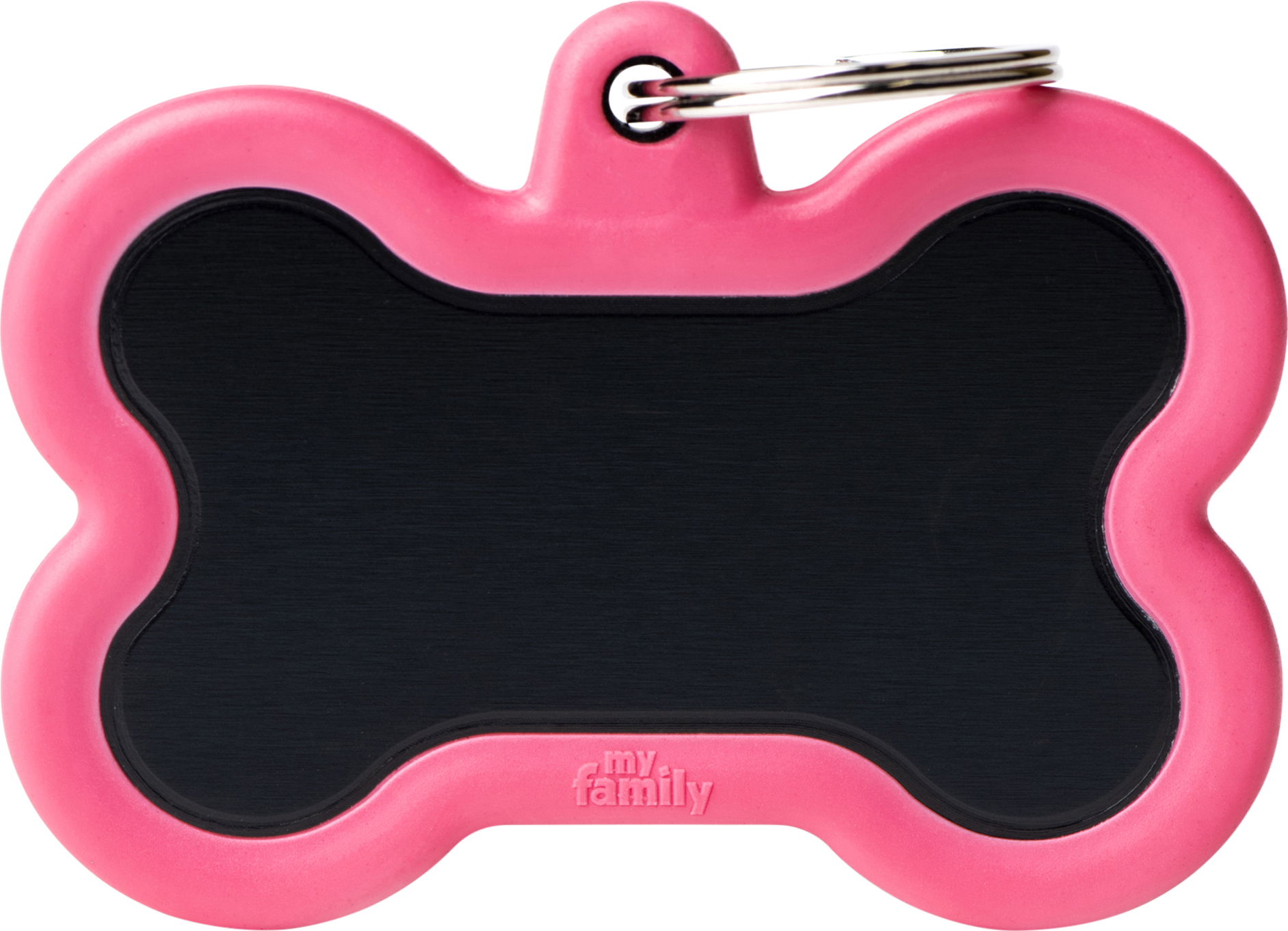 Hush luu XL musta-pinkki MyFamily - Nimi- ja kaiverruslaatat - 058847 - 1