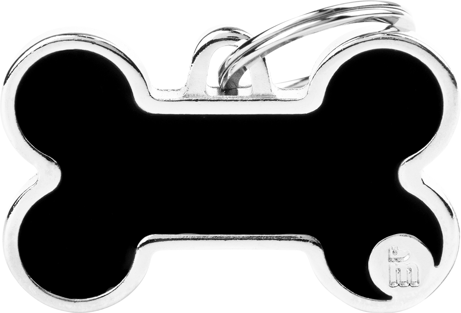 Handmade luu L 38x24mm musta MyFamily - Nimi- ja kaiverruslaatat - 058724 - 1