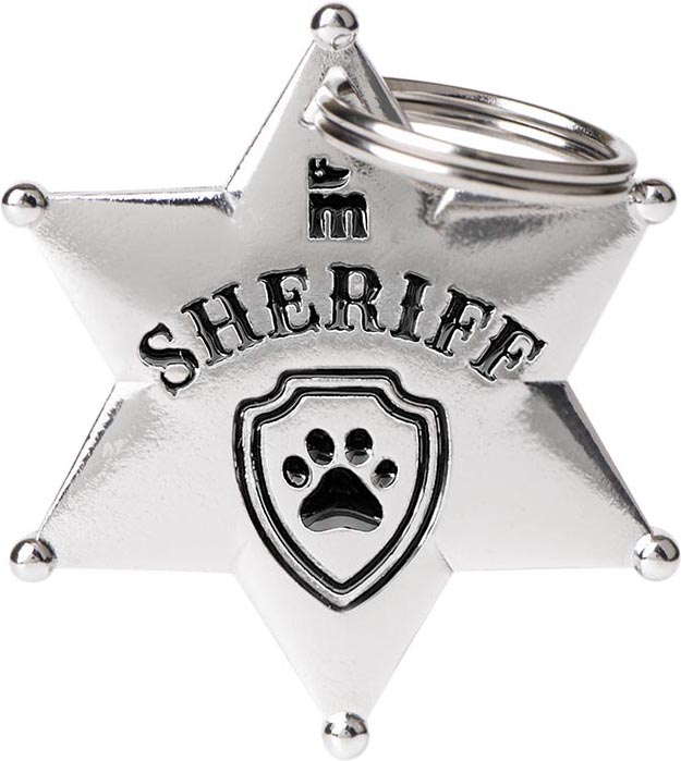 Charms sheriffitähti hopea MF - Nimi- ja kaiverruslaatat - 058360 - 1