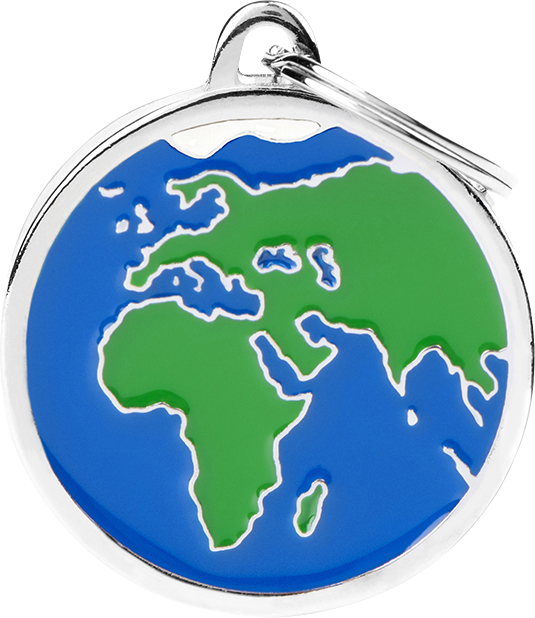 Charms pyöreä Eurooppa Afrikka MyFamily - Nimi- ja kaiverruslaatat - 058390 - 1