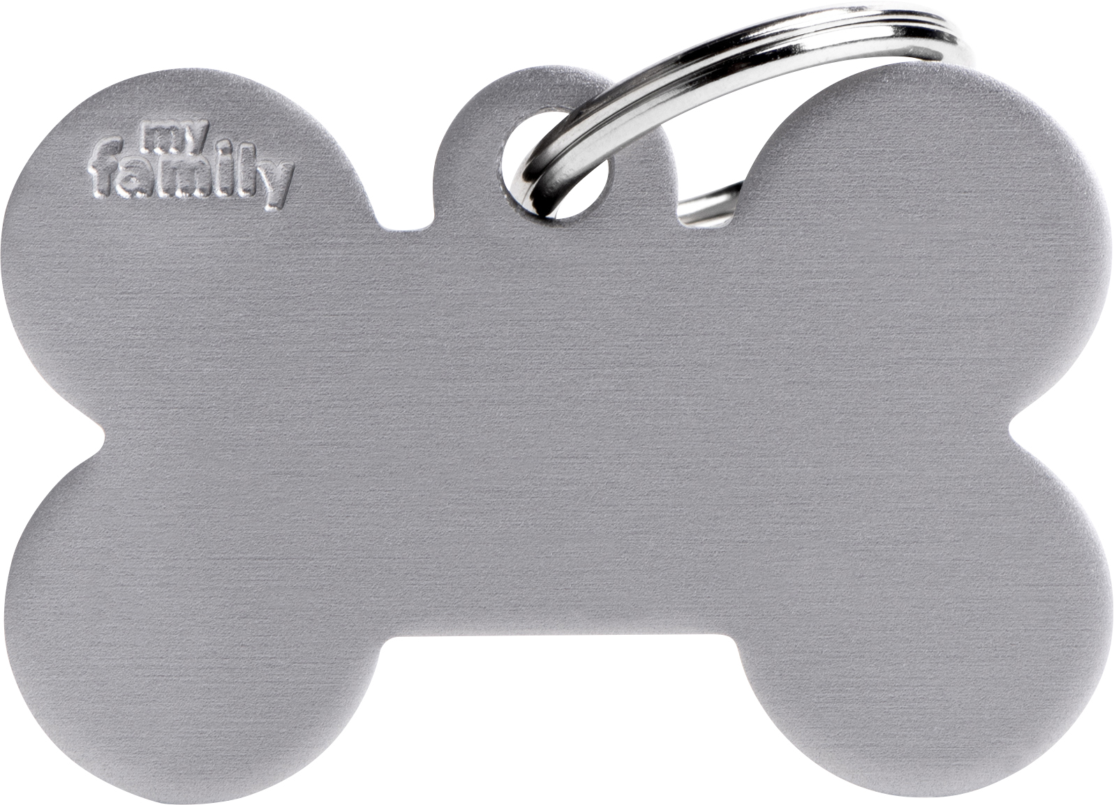 Basic luu L 38x25mm harmaa MyFamily - Nimi- ja kaiverruslaatat - 058141 - 1