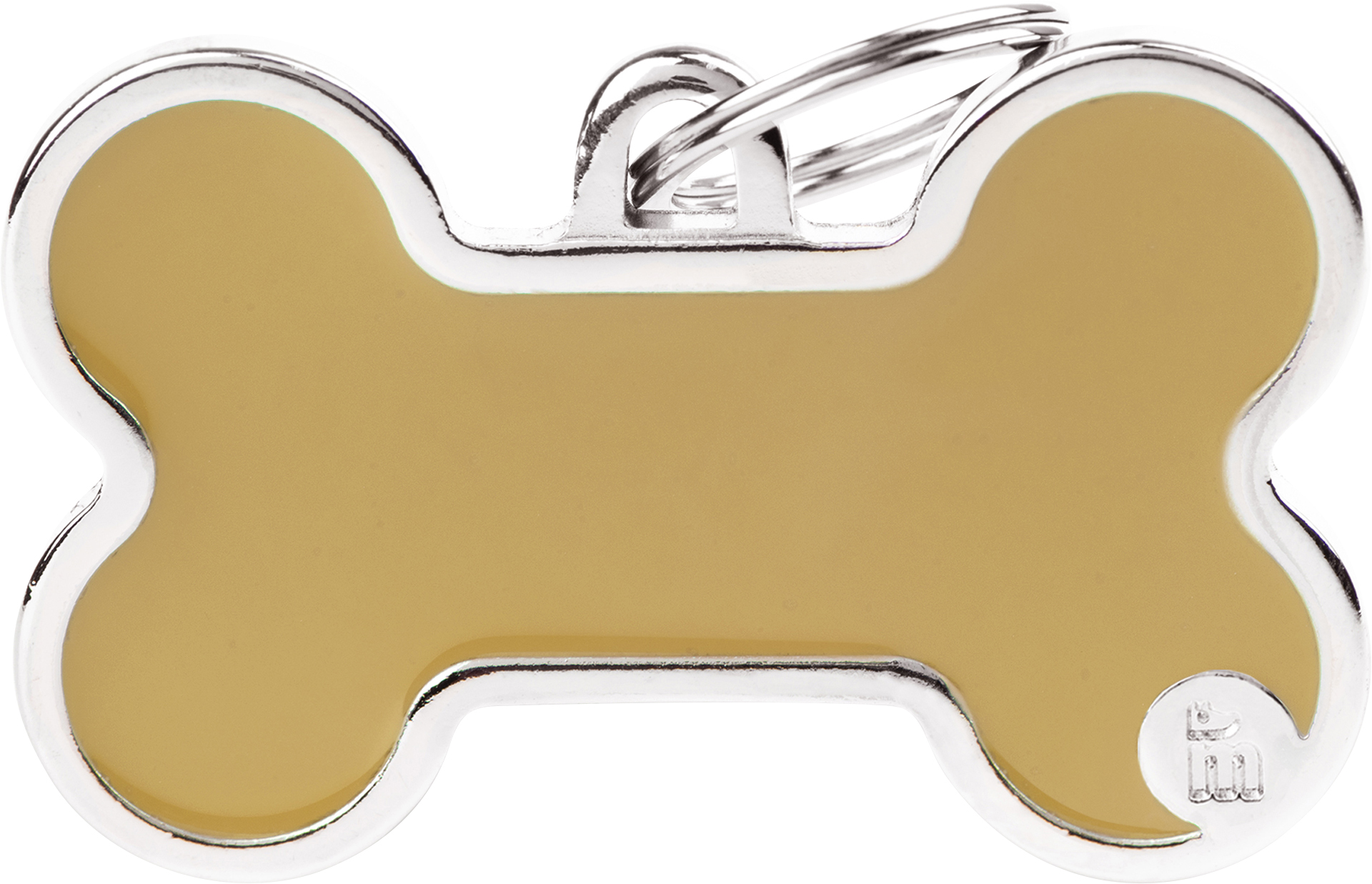 Handmade luu XL 48x31mm ruskea MyFamily - Nimi- ja kaiverruslaatat - 058710 - 1