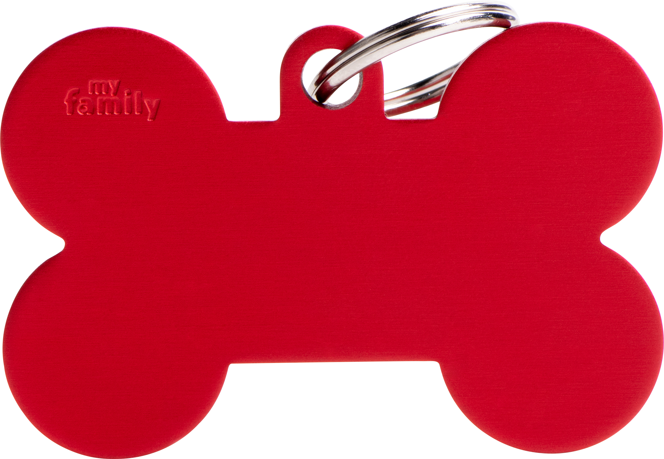 Basic luu XL 48x31mm punainen MyFamily - Nimi- ja kaiverruslaatat - 058135 - 1