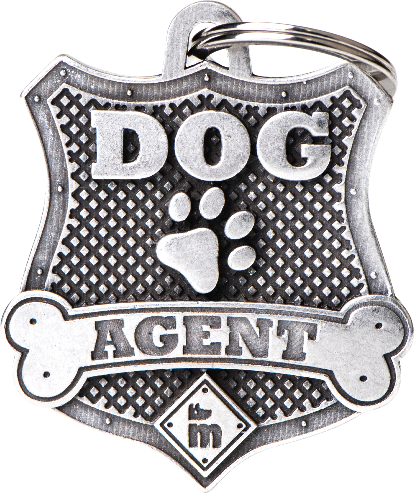 Bronx Dog Agent hopea MyFamily - Nimi- ja kaiverruslaatat - 058300 - 1