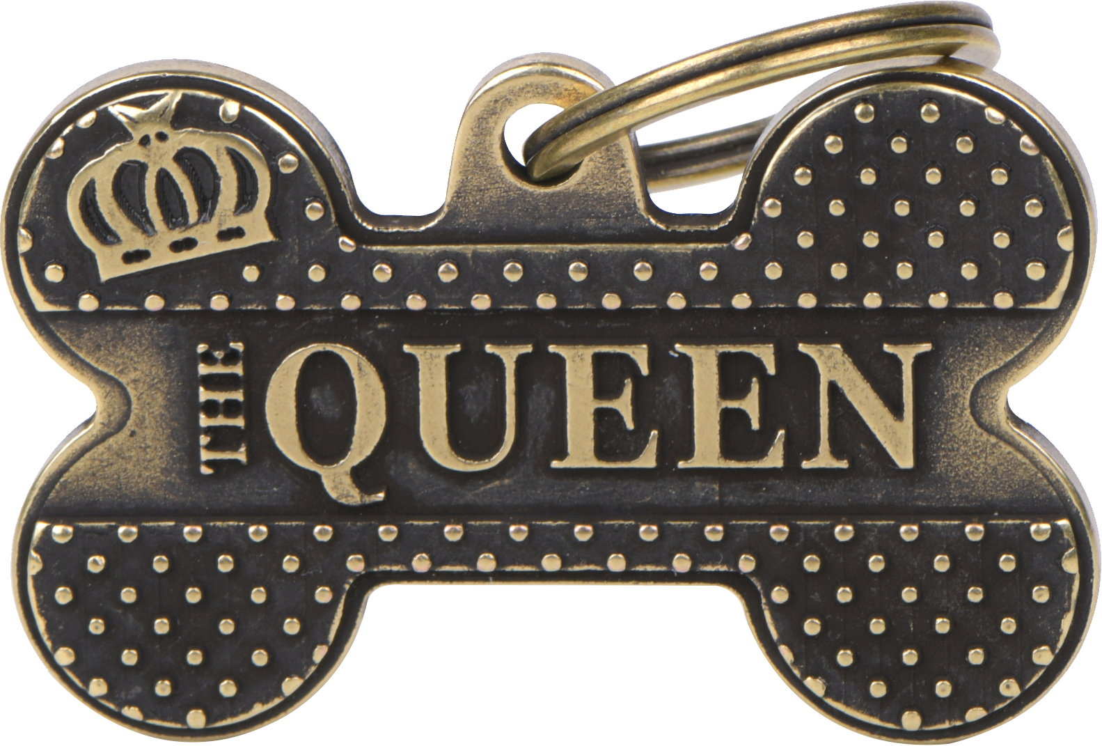 Bronx luu Queen L 38x24mm kulta MyFamily - Nimi- ja kaiverruslaatat - 058289 - 1