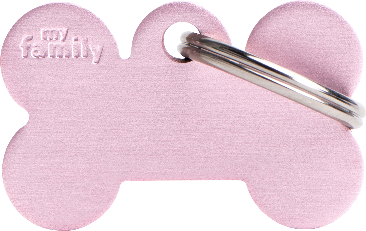 Basic luu S 30x19mm pinkki MyFamily - Nimi- ja kaiverruslaatat - 058156 - 1