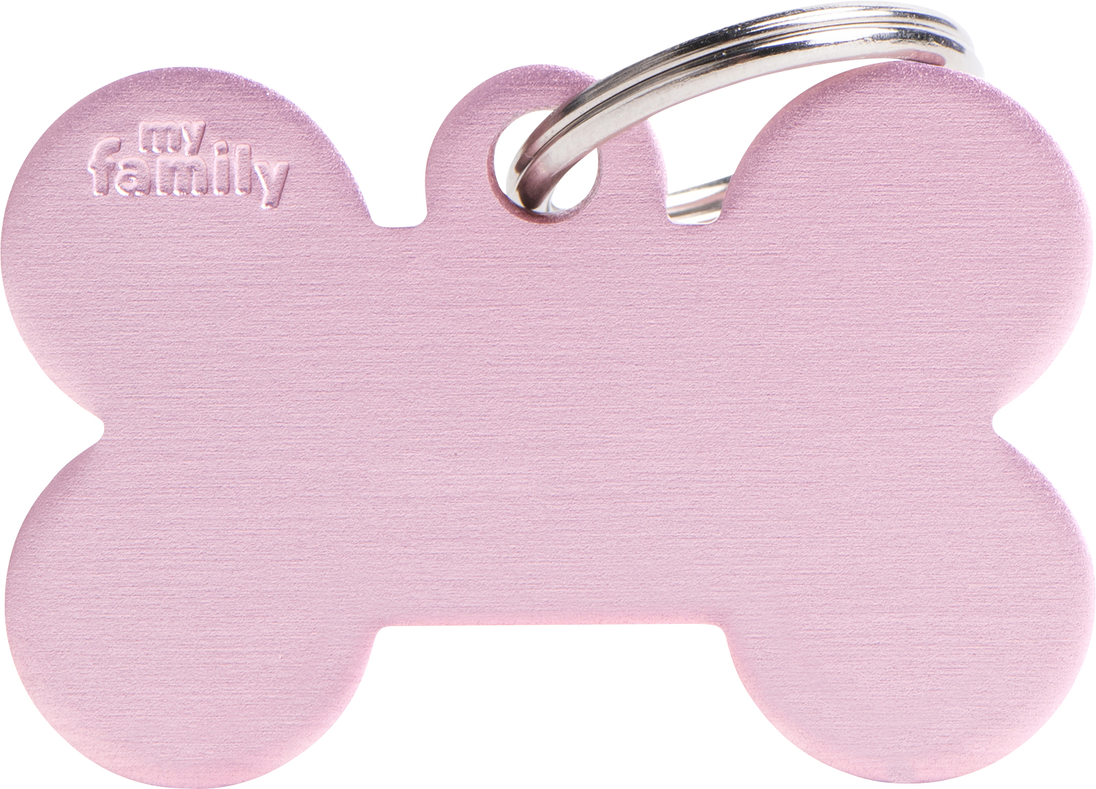 Basic luu L 38x25mm pinkki MyFamily - Nimi- ja kaiverruslaatat - 058145 - 1