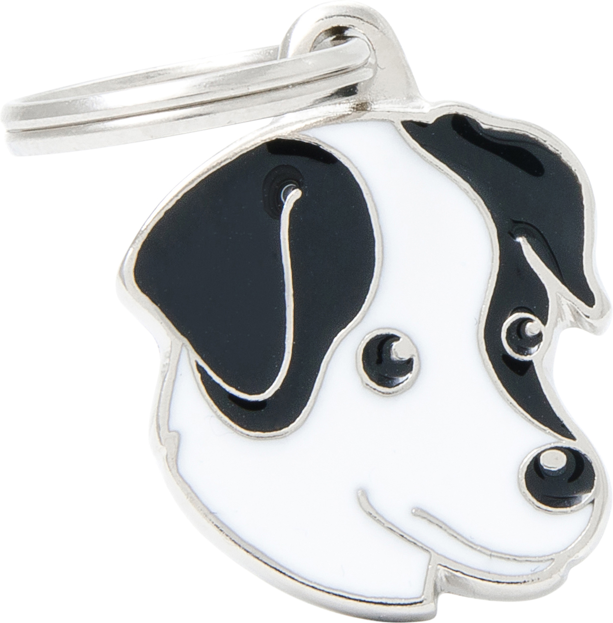 Friends jackrussel sileä musta-valkoinen MyFamily - Nimi- ja kaiverruslaatat - 058560 - 1