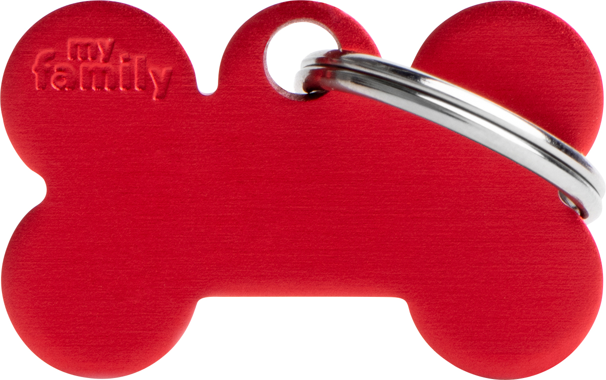 Basic luu S 30x19mm punainen MyFamily - Nimi- ja kaiverruslaatat - 058157 - 1