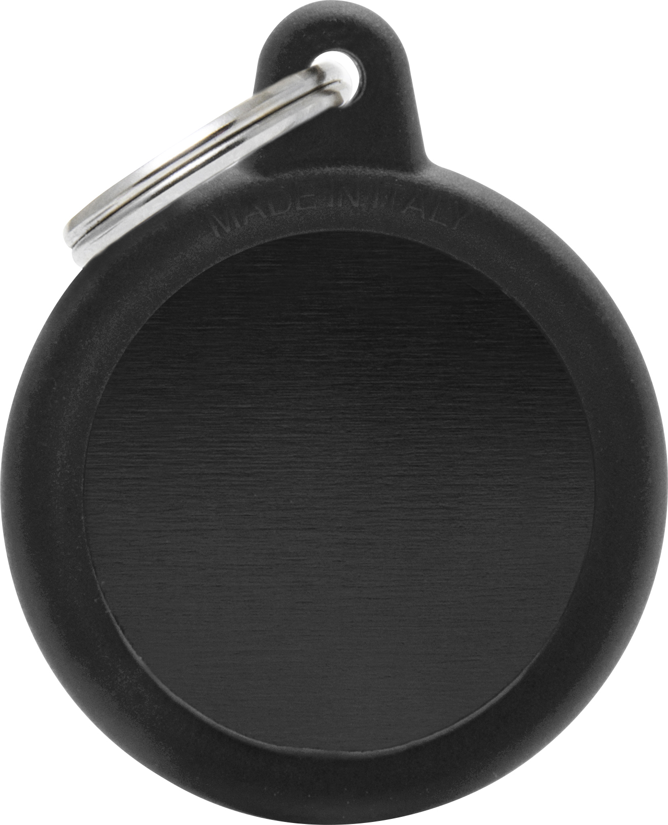 Hush pyöreä 31x38mm musta MyFamily - Nimi- ja kaiverruslaatat - 058810 - 1