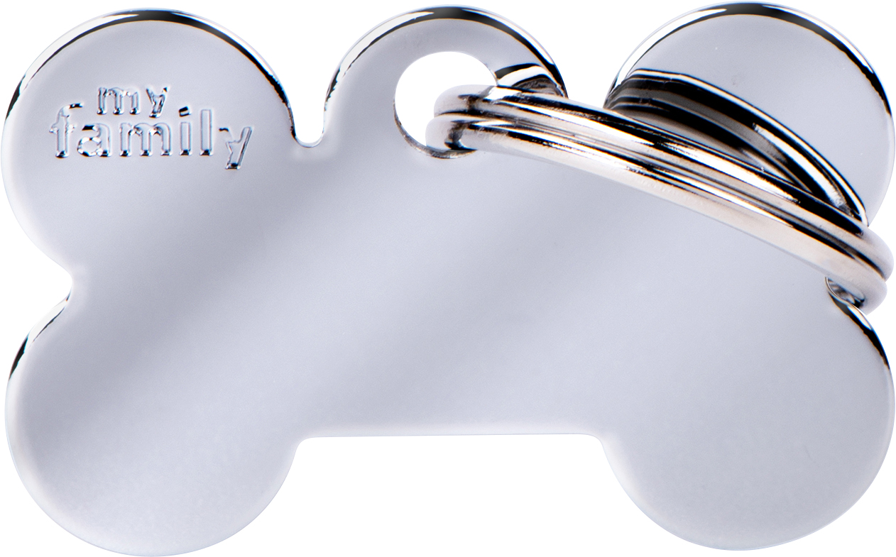 Basic luu S 30x19mm hopea MyFamily - Nimi- ja kaiverruslaatat - 058149 - 1