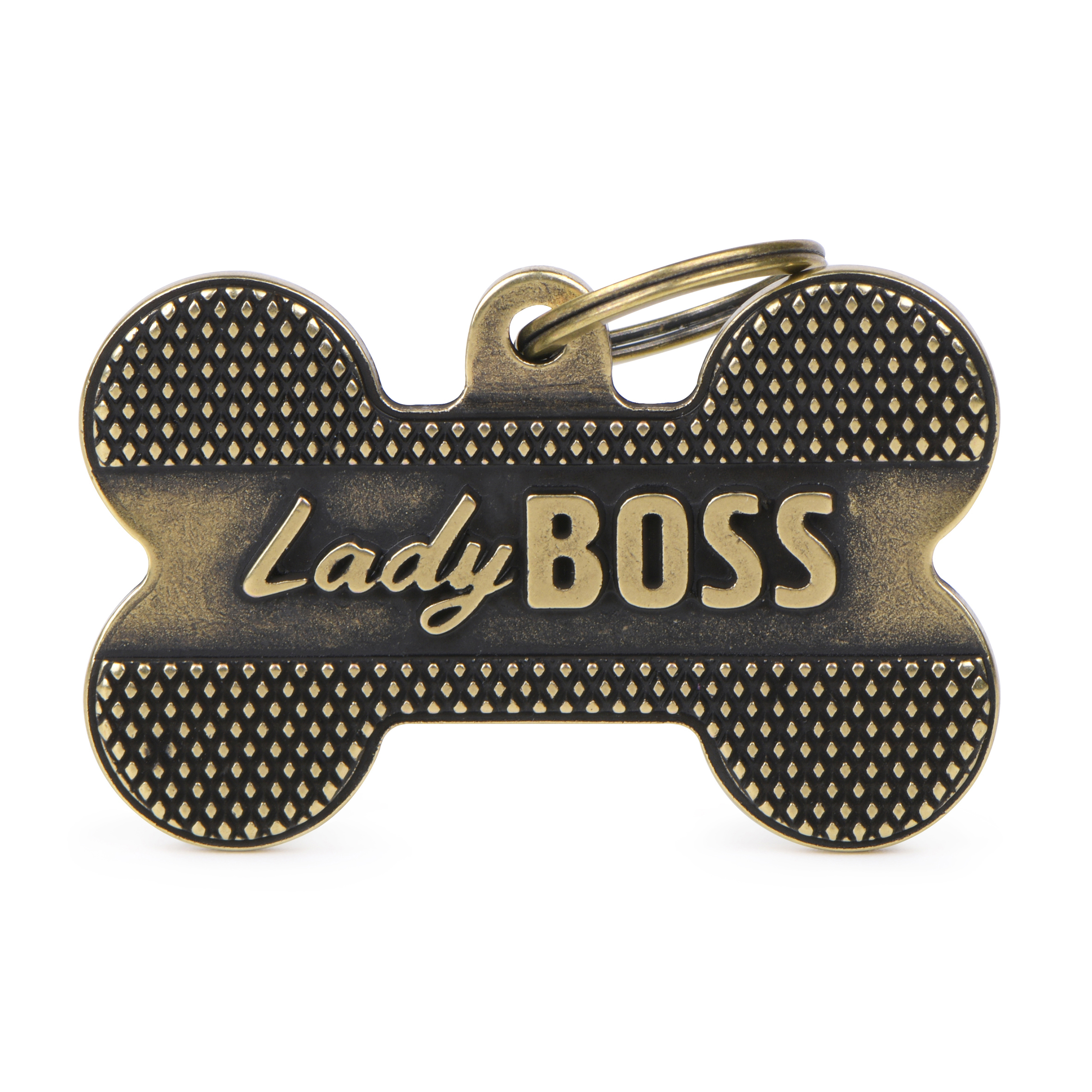 Bronx luu Lady Boss XL 48x31mm kulta MyFamily - Nimi- ja kaiverruslaatat - 058283 - 1