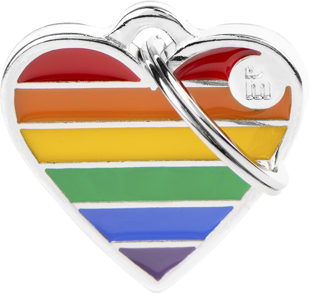 Rainbow sydän S MyFamily - Nimi- ja kaiverruslaatat - 058879 - 1