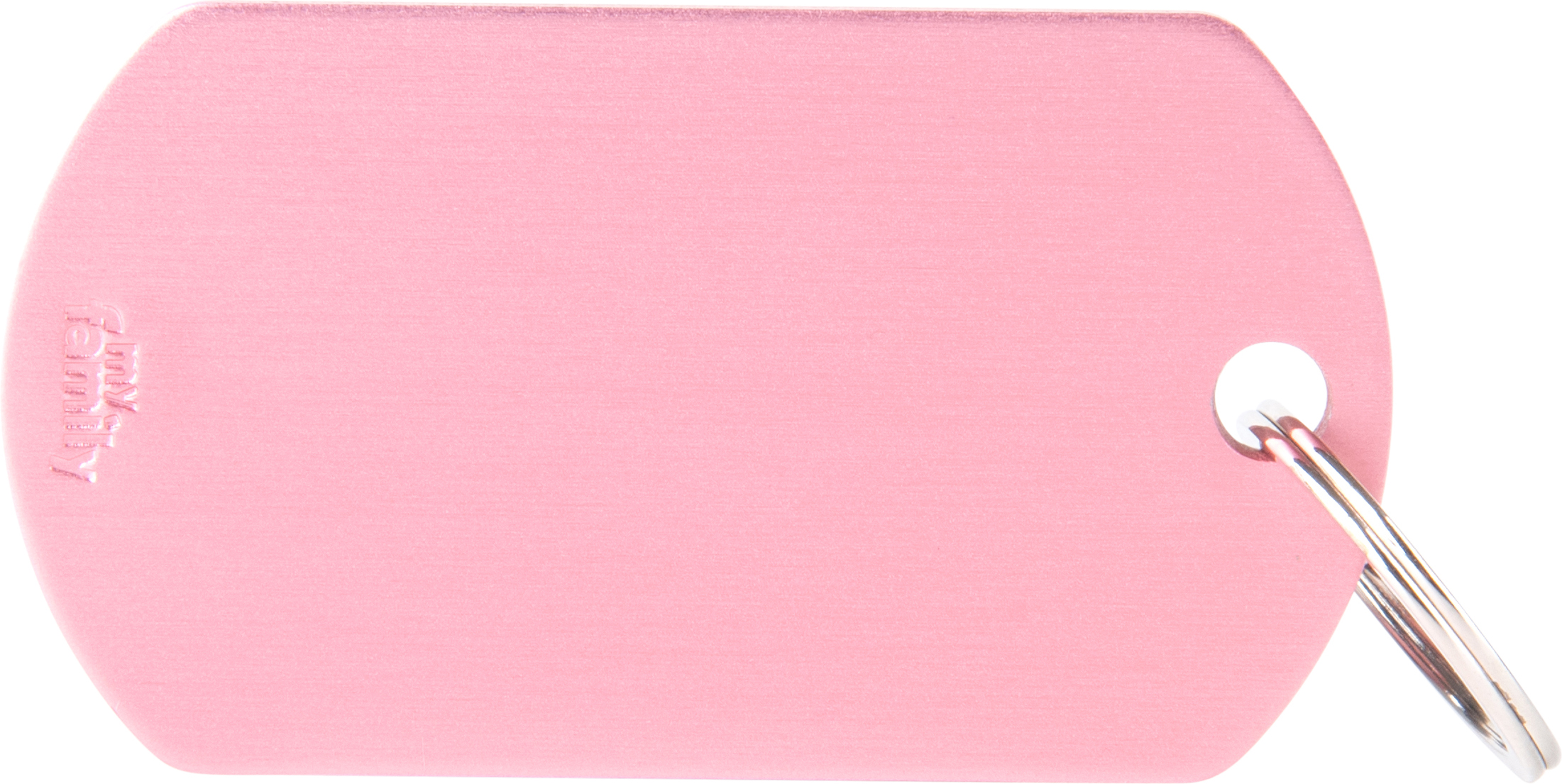 Basic military L 51x28mm pinkki MyFamily - Nimi- ja kaiverruslaatat - 058210 - 1