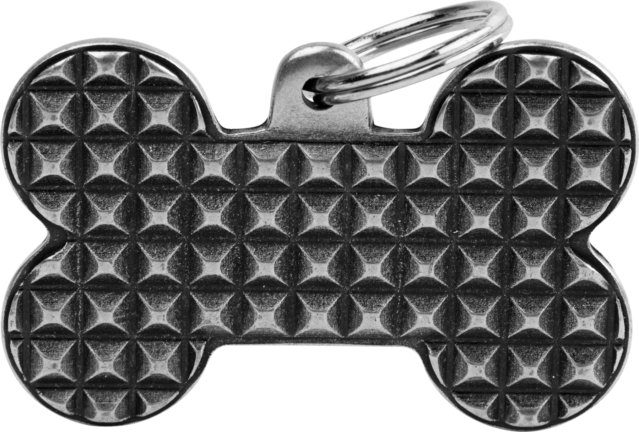Bronx luu piikit XL 48x31mm hopea MyFamily - Nimi- ja kaiverruslaatat - 058226 - 1