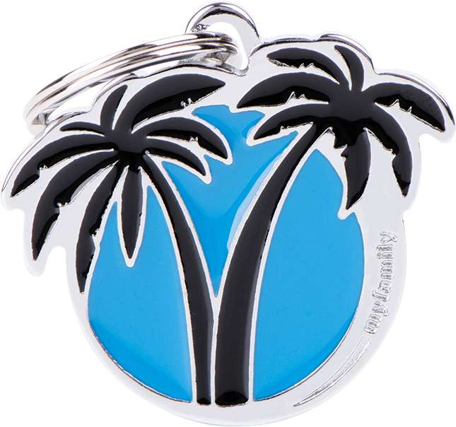 Charms palmu vaaleansininen MyFamily - Nimi- ja kaiverruslaatat - 058381 - 1