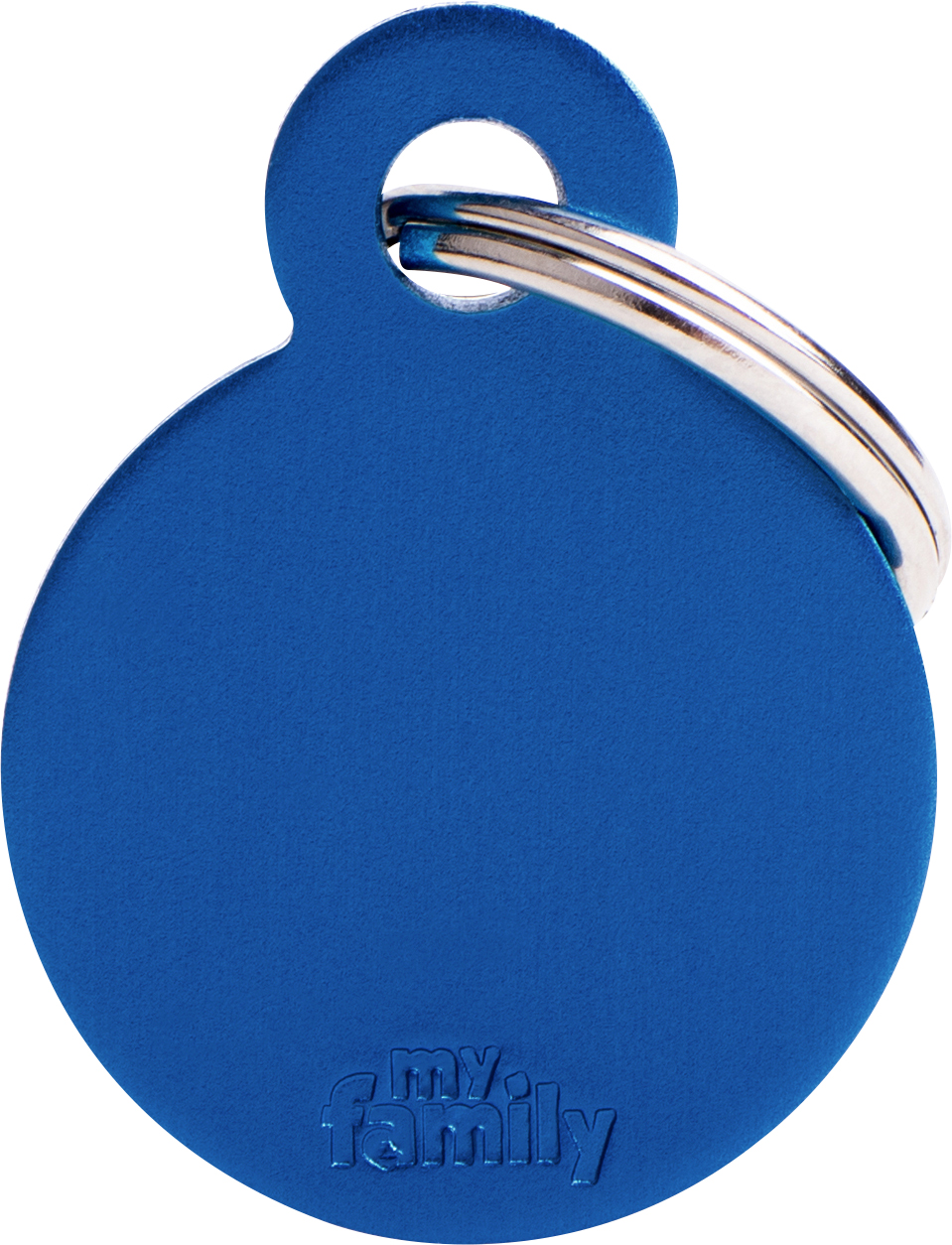 Basic pyöreä S 21x28mm sininen MyFamily - Nimi- ja kaiverruslaatat - 058197 - 1