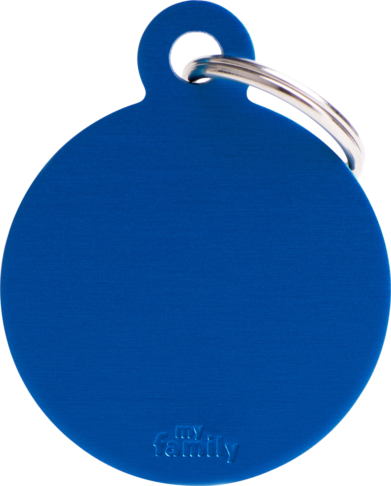 Basic pyöreä L 32x39mm sininen MyFamily - Nimi- ja kaiverruslaatat - 058186 - 1