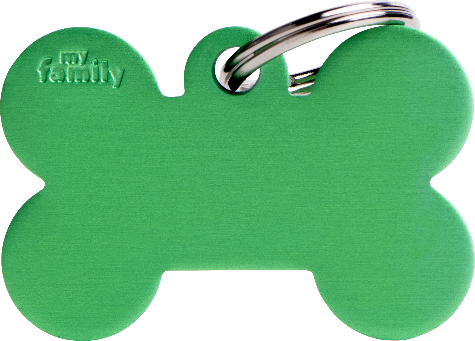 Basic luu L 38x25mm vihreä MyFamily - Nimi- ja kaiverruslaatat - 058140 - 1