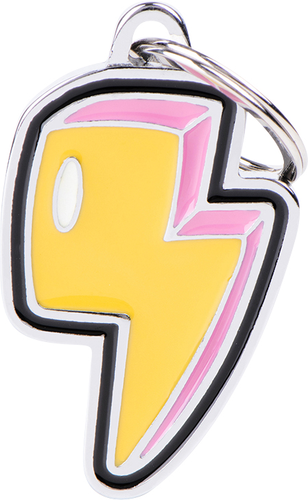 Charms salama kelta-pinkki MyFamily - Nimi- ja kaiverruslaatat - 058377 - 1